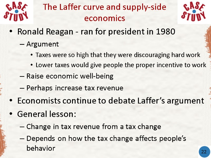 Ronald Reagan - ran for president in 1980 Argument Taxes were so high that Ronald Reagan - ran for president in 1980 Argument Taxes were so high that